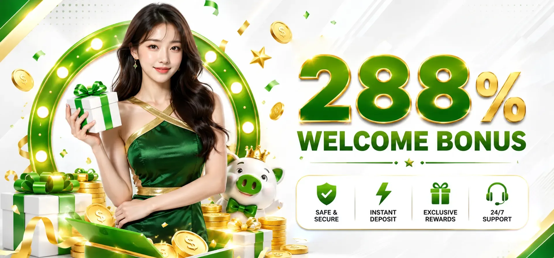 288% WELCOME BONUS